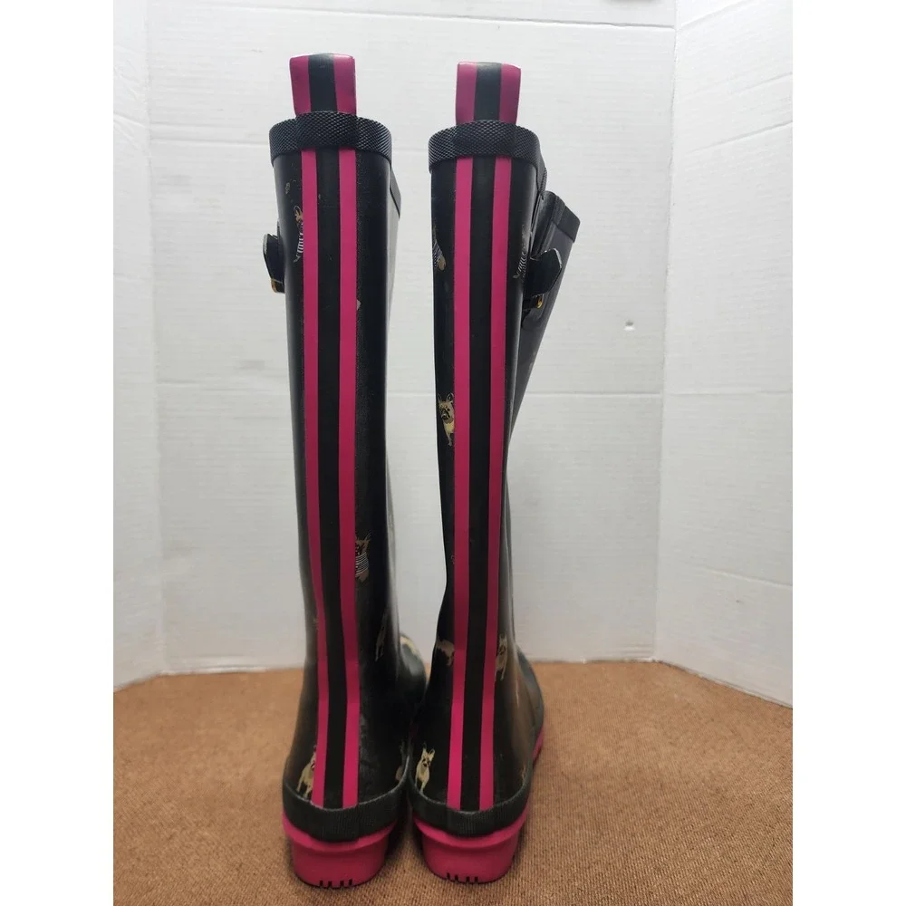 Joules Women's Welly Dog Print Rain Boots 15